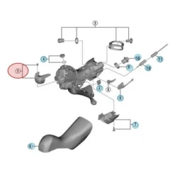 Capot Frontal De Manette De Vitesses Et Frein Shimano Dura-Ace ST-R9120