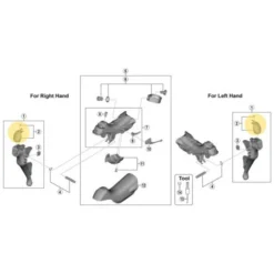 Capot Frontal De Manette Shimano 105 ST-R7000