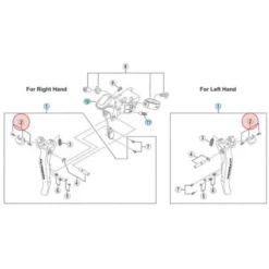 Capot Frontal Pour Levier Shimano Ultegra ST-6770