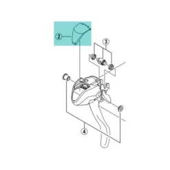 Capot Frontal Shimano ST-2300 (Y6SG45000) - X 1