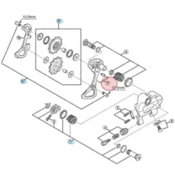 Chape Externe De Dérailleur Arrière Shimano Ultegra SSRD-6700