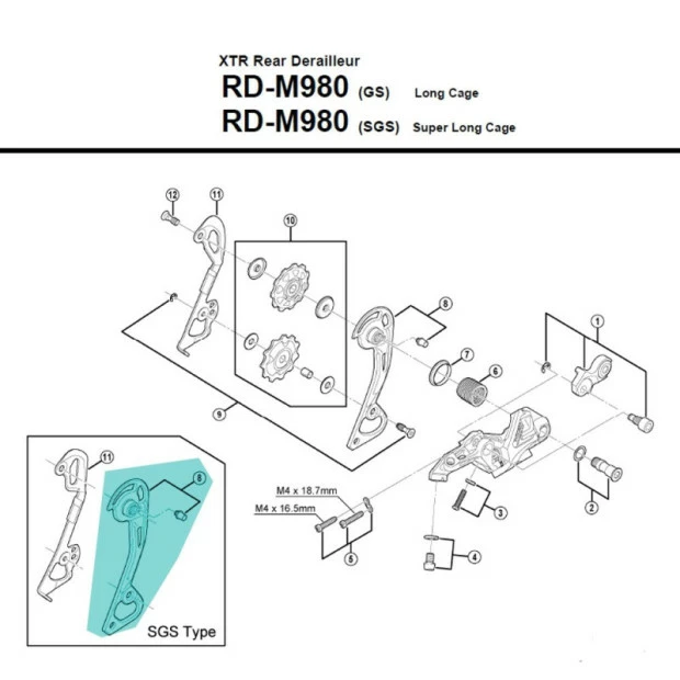 Chape Externe De Dérailleur Shimano - Y5XC98070 3 Chape Externe De Dérailleur Shimano - Y5XC98070