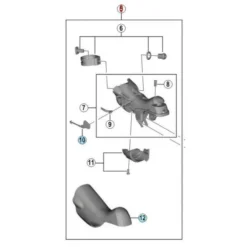 Corps De Manette De Dérailleur Shimano Tiagra ST-4703 - Gauche