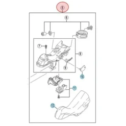 Corps De Manette De Frein Et De Dérailleur Shimano Dura Ace ST-9000 - Droit