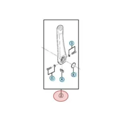 Manivelle Gauche Shimano 105 FC-5700