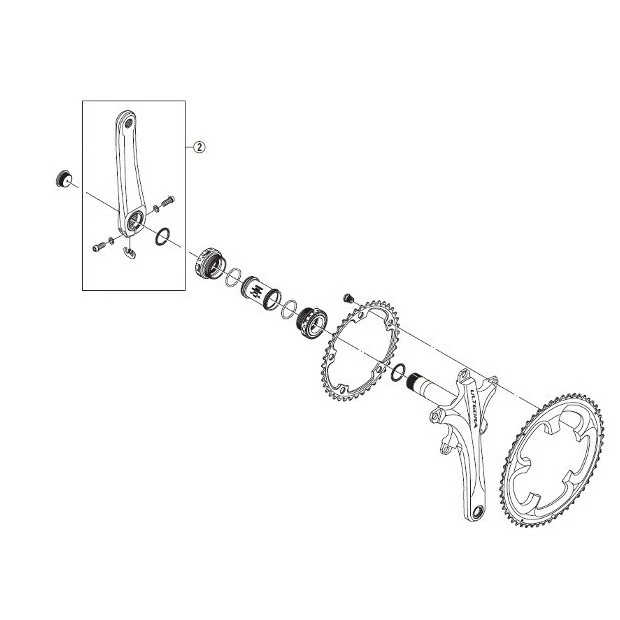 Manivelle Gauche Shimano Ultegra 6700 - X 1 3 Manivelle Gauche Shimano Ultegra 6700 - X 1