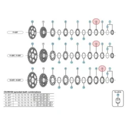 Pignon Shimano Dura Ace CS-9000 - 11 Vitesses - 12 Dents -Promos Cyclibre Magasin pignon shimano dura ace cs 9000 11 vitesses 12 dents 1