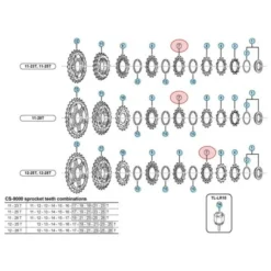Pignon Shimano Dura Ace CS-9000 - 11 Vitesses - 14 Dents