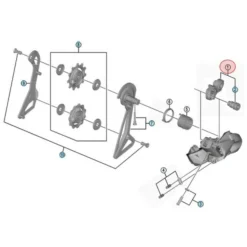 Unité De Fixation De Dérailleur Arrière Shimano Dura Ace Di2 RD-R9150