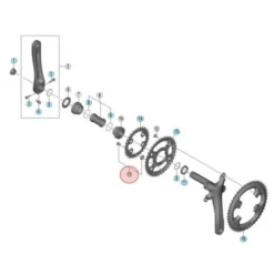 Vis Cheminée Pour Petit Plateau Shimano Tiagra FC-4703 - X4