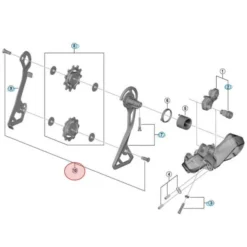 Vis De Galet De Dérailleur Shimano Ultegra Di2 RD-D8050